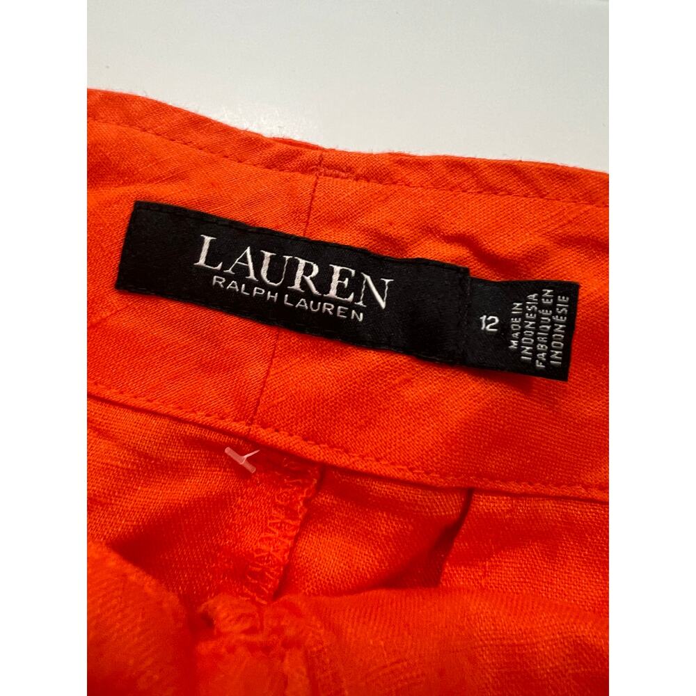 Lauren Ralph Lauren Women's Orange Pants Size 12 NWT $100 - Picture 6 of 16